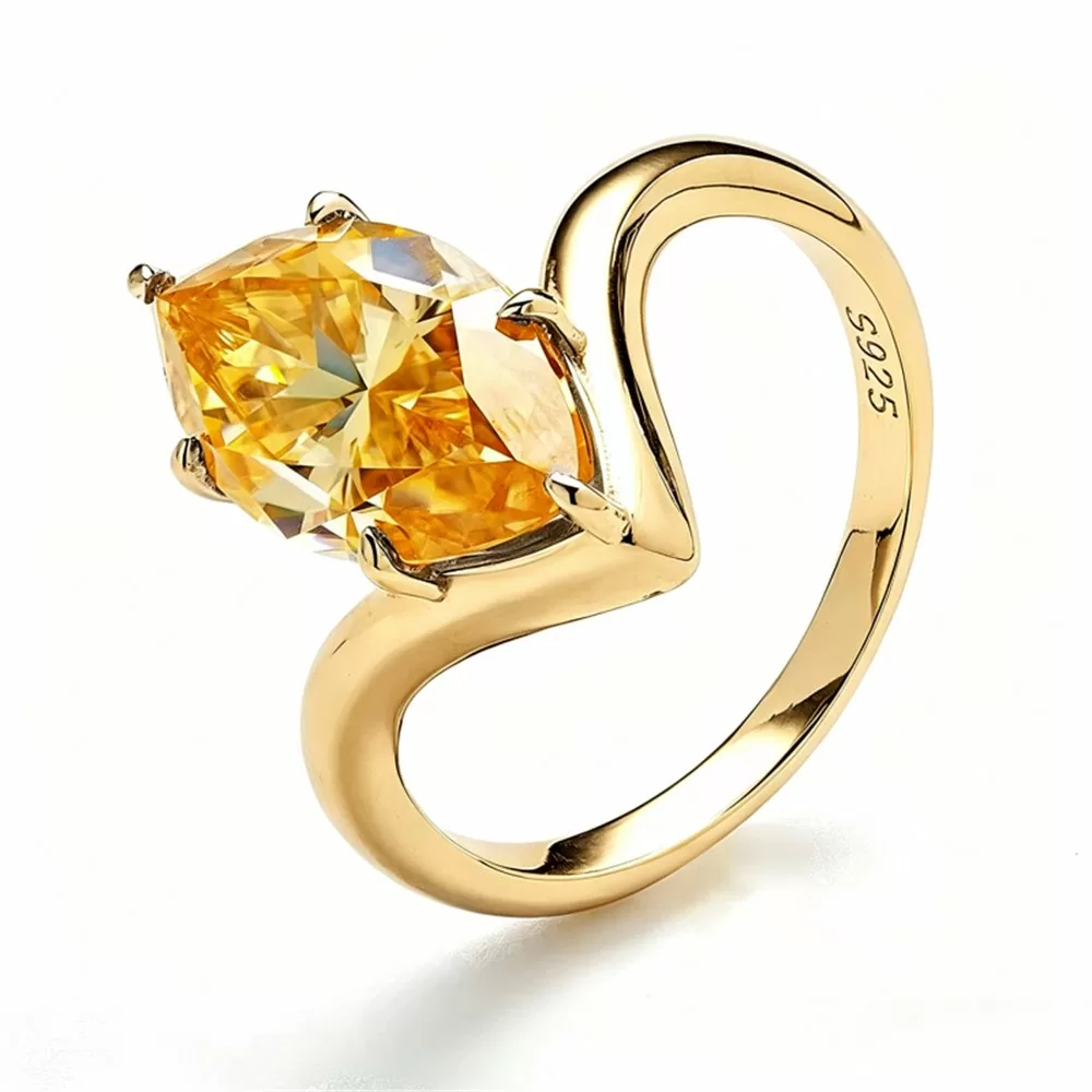 0.75ct Emerald Cut Lab Grown Emerald Ring in 925 Sterling Silver detail view 6