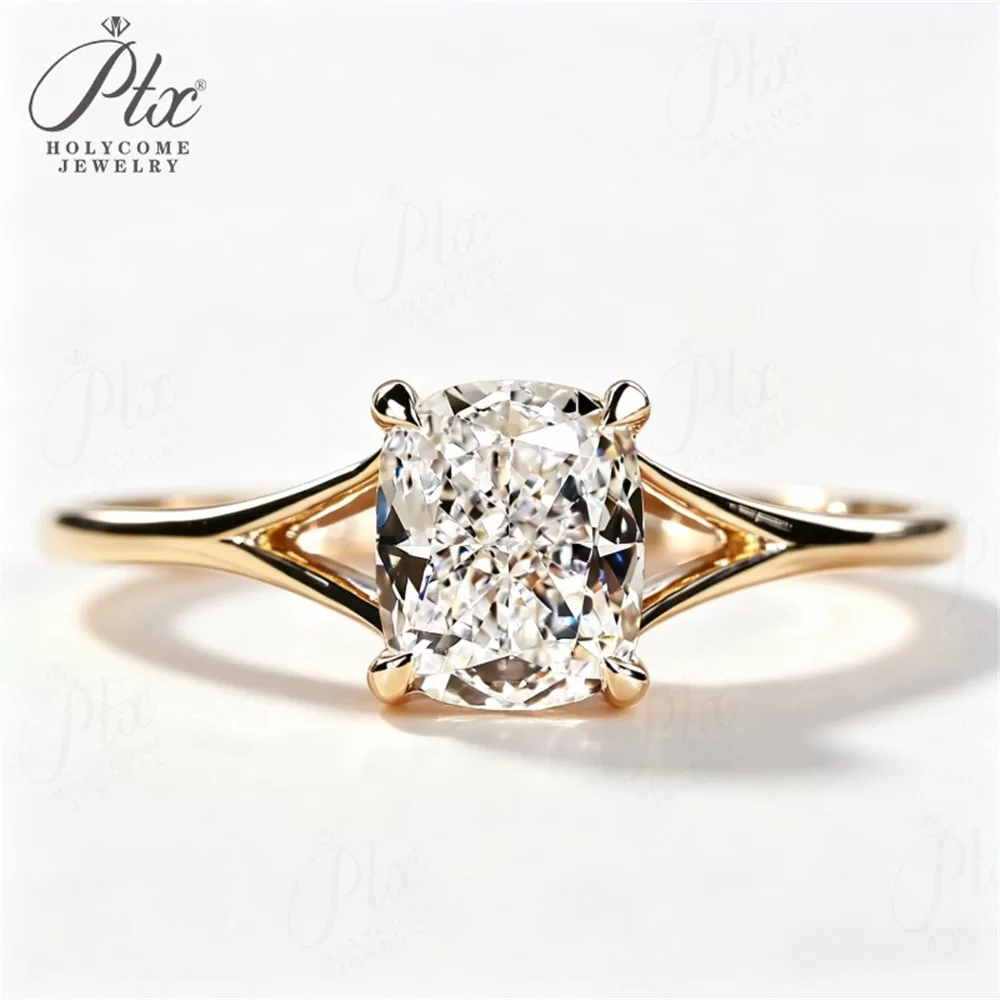 0.75ct Oval Lab Grown Paraiba Ring in 18K Gold detail view 2