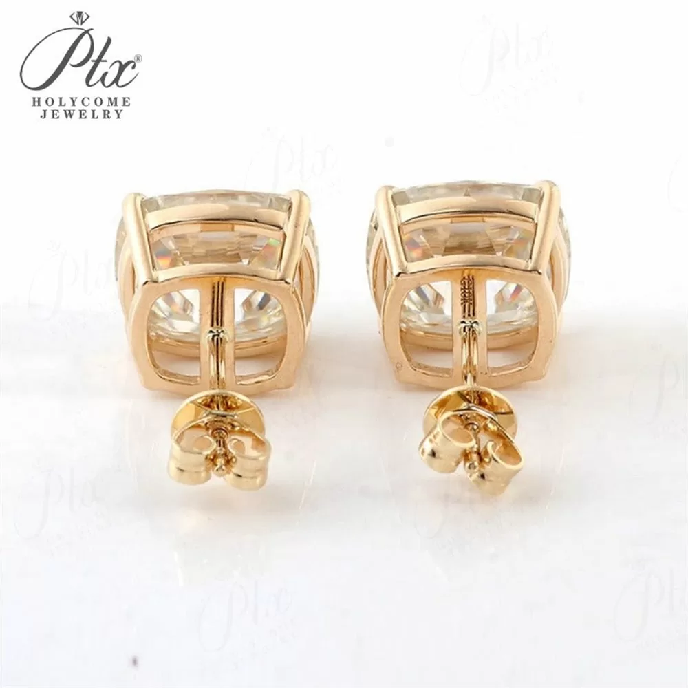 Lab-Grown Diamond 1.0ct–4.0ct Cushion Cut Earrings Wholesale detail view 4