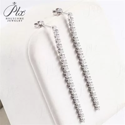 Lab-Grown Diamond Earrings Wholesale 10K Gold VVS IGI