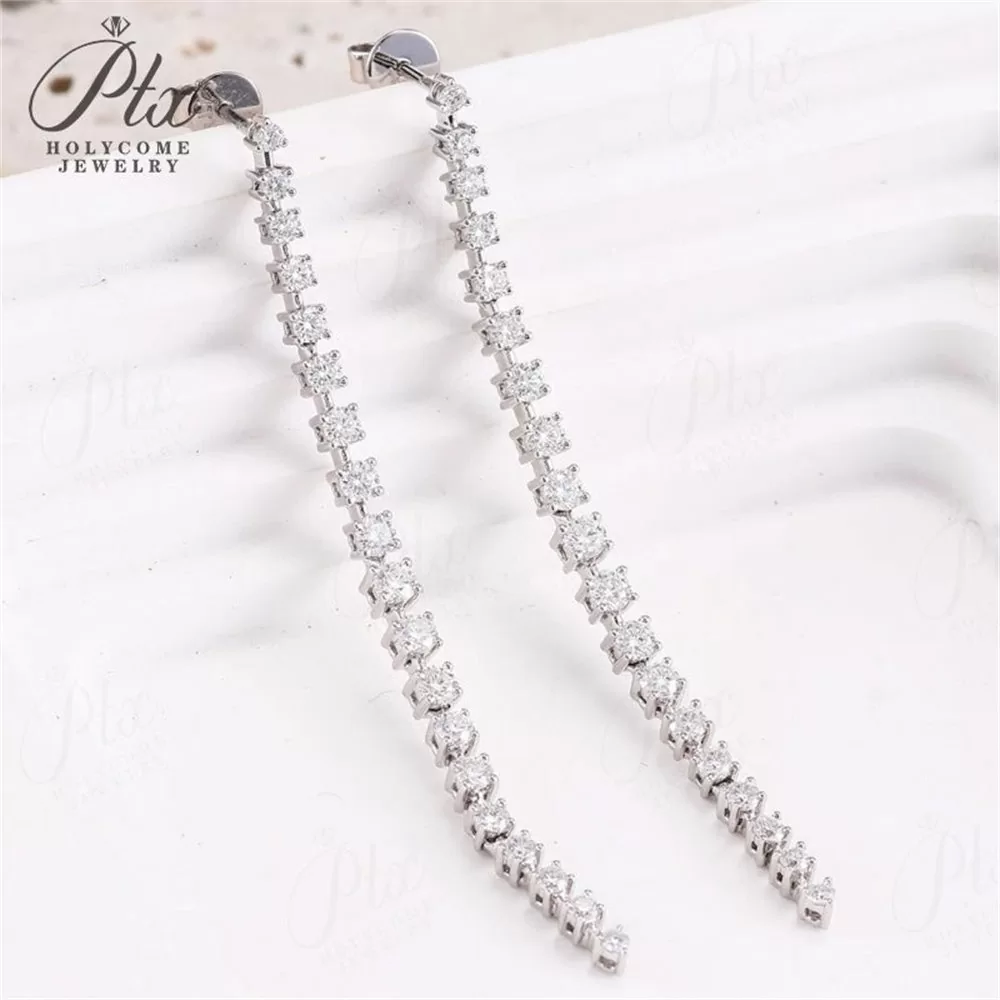 Lab-Grown Diamond Earrings Wholesale 10K Gold VVS IGI detail view 4