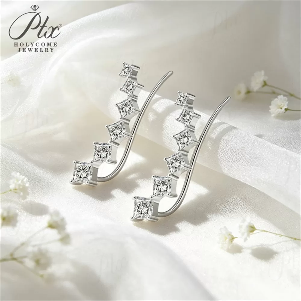 Lab-Grown Diamond Earrings Wholesale S925 Silver IGI Model LDER3659 detail view 2