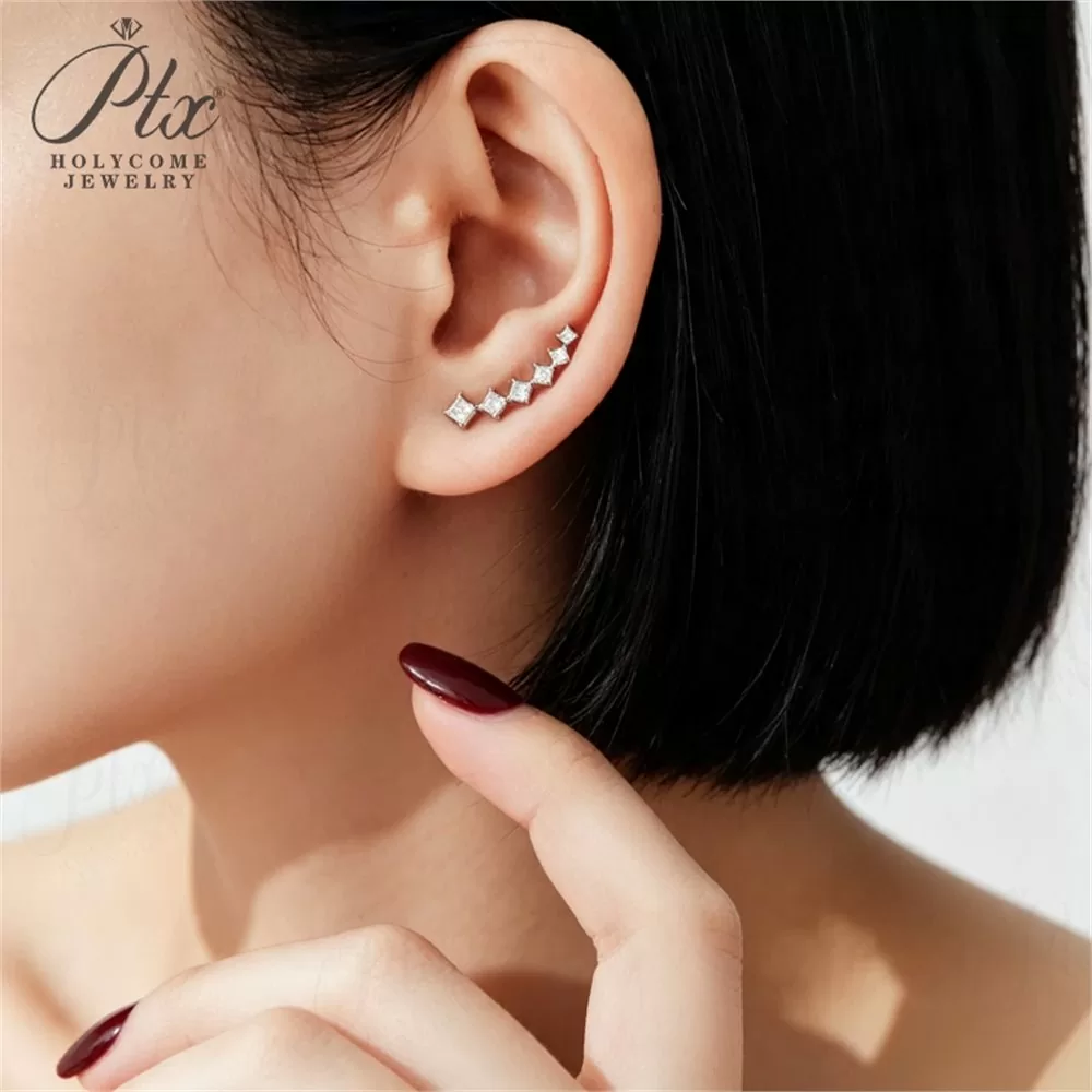 Lab-Grown Diamond Earrings Wholesale S925 Silver IGI Model LDER3659 detail view 4