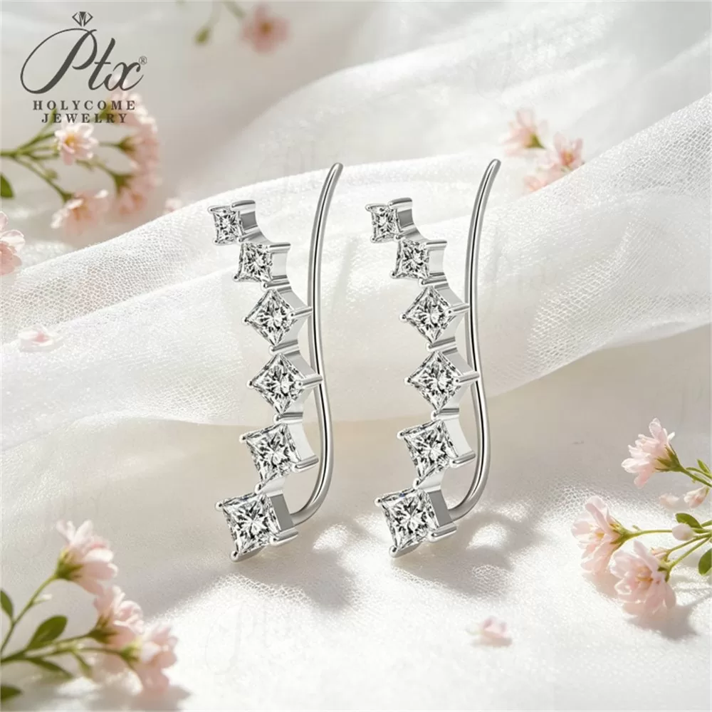 Lab-Grown Diamond Earrings Wholesale S925 Silver IGI Model LDER3659 detail view 5