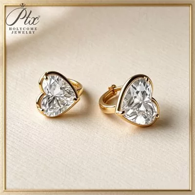 Lab-Grown Diamond Earrings Wholesale Yellow Gold IGI Model LDER9631