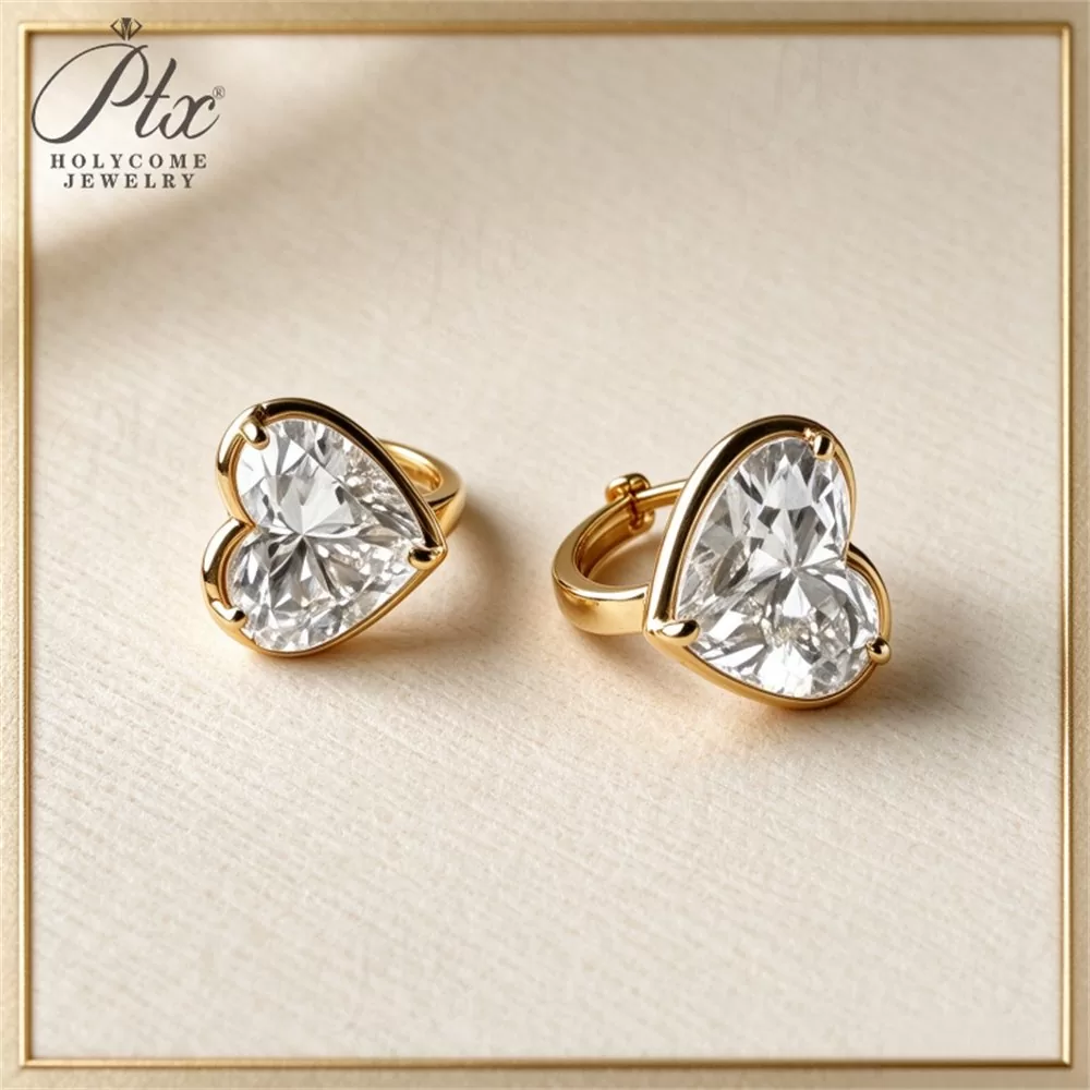 Lab-Grown Diamond Earrings Wholesale Yellow Gold IGI Model LDER9631