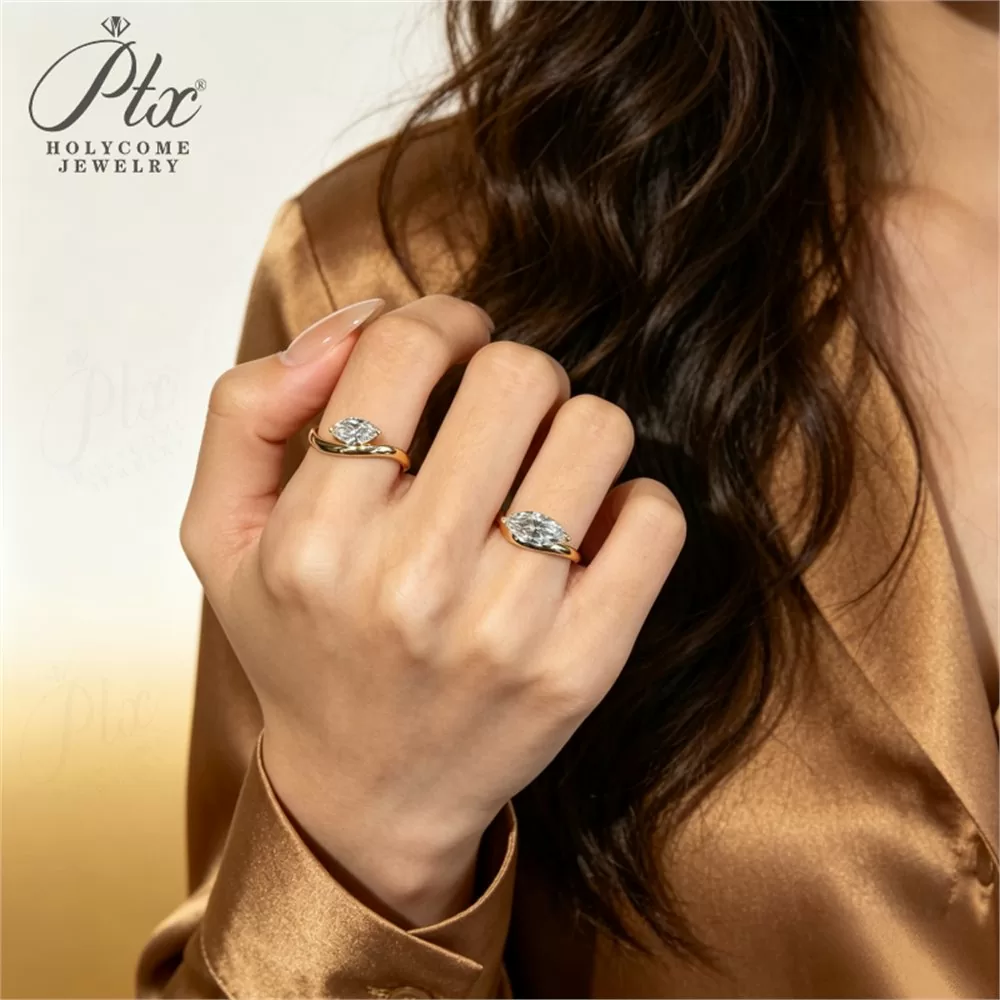 Lab-Grown Diamond 1.0ct–2.0ct Marquise Cut Ring Wholesale IGI detail view 6
