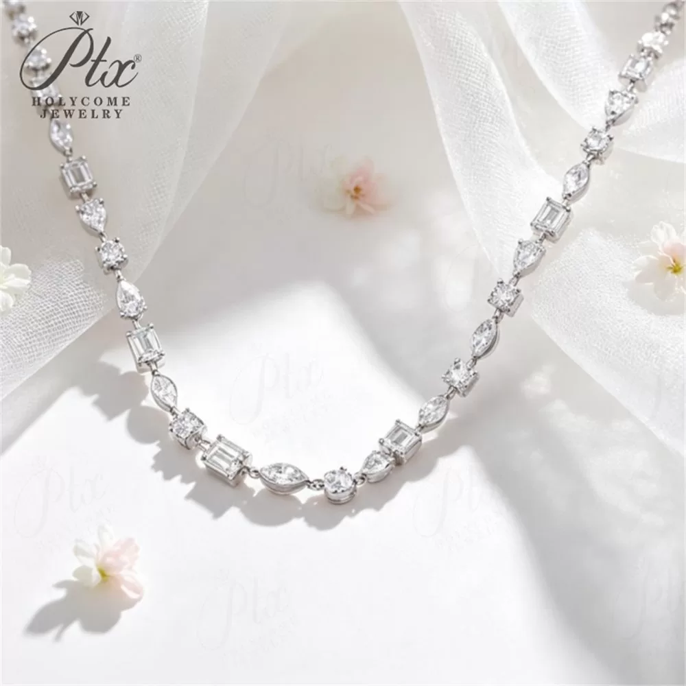 Lab-Grown Diamond Necklace Wholesale 10K Gold VVS IGI