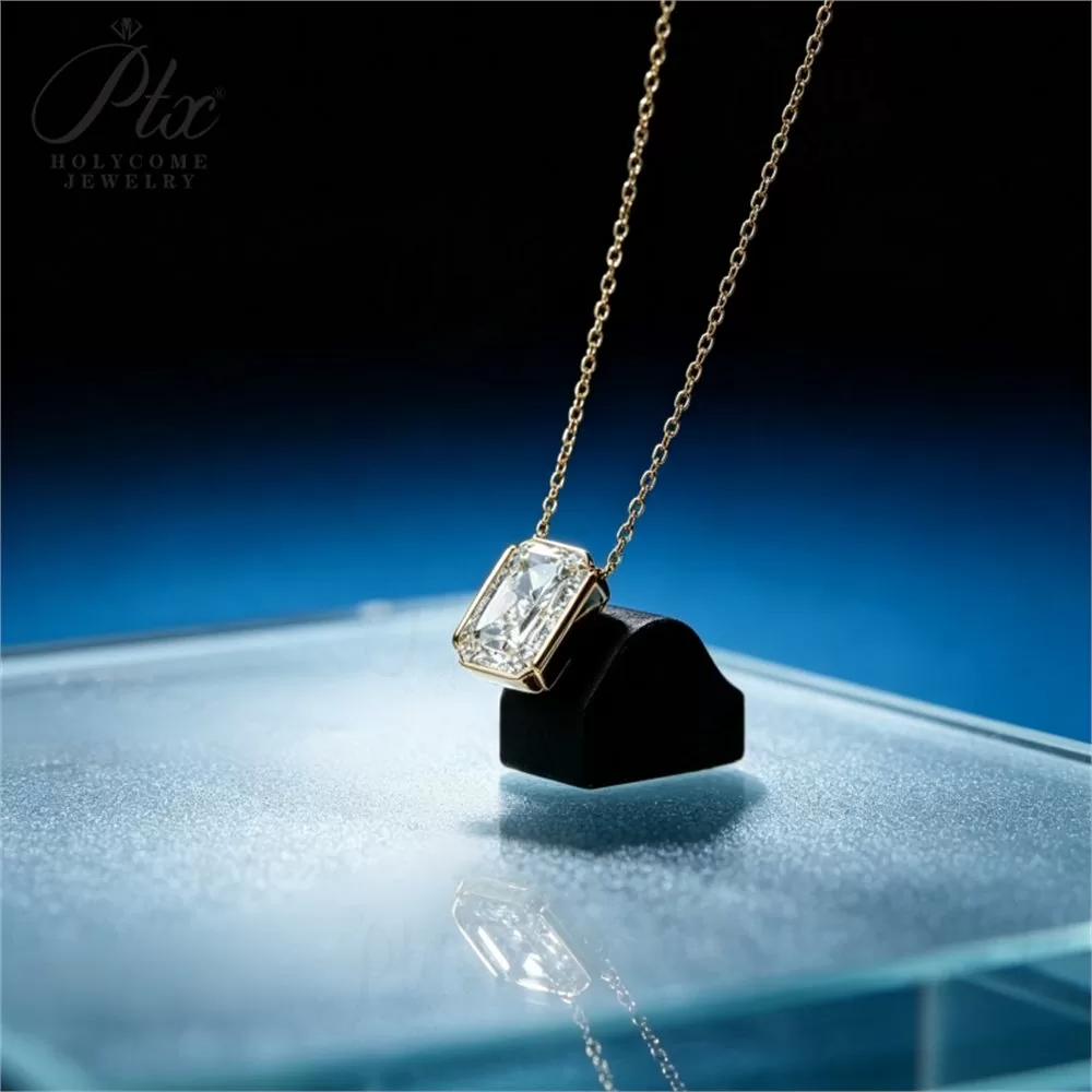 Lab-Grown Diamond 12.0ct Radiant Cut Necklace Wholesale IF IGI