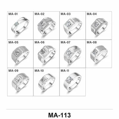 Lab-Grown Diamond Ring Wholesale S925 Silver IGI Model MA-113