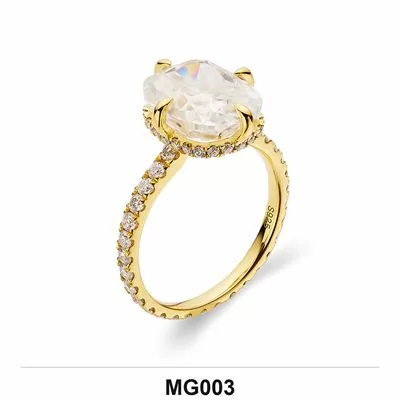 Lab-Grown Diamond Ring Wholesale S925 Silver IGI Model MG003
