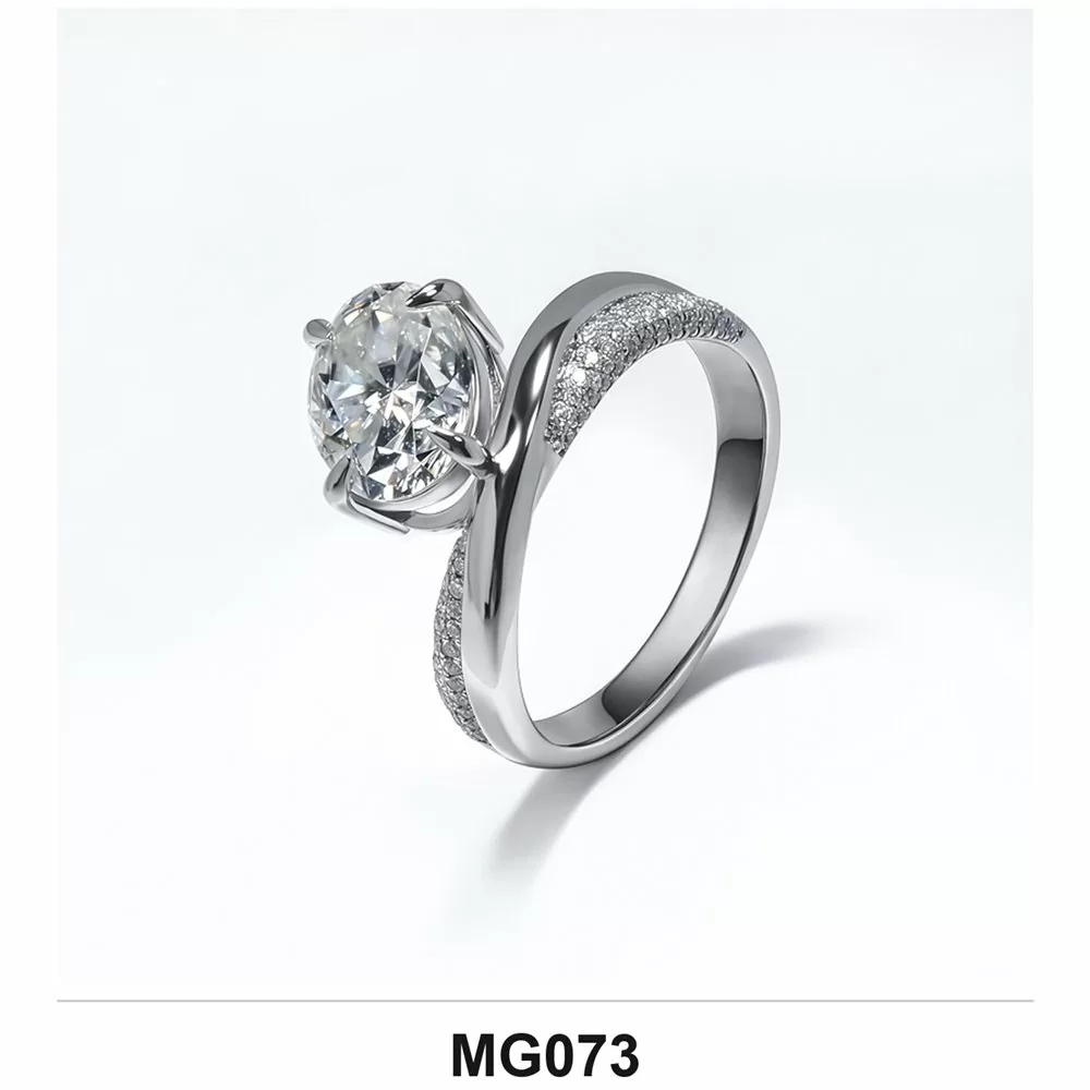 Lab-Grown Diamond Ring Wholesale S925 Silver IGI Model MG073