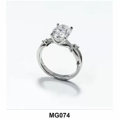 Lab-Grown Diamond Ring Wholesale S925 Silver IGI Model MG074