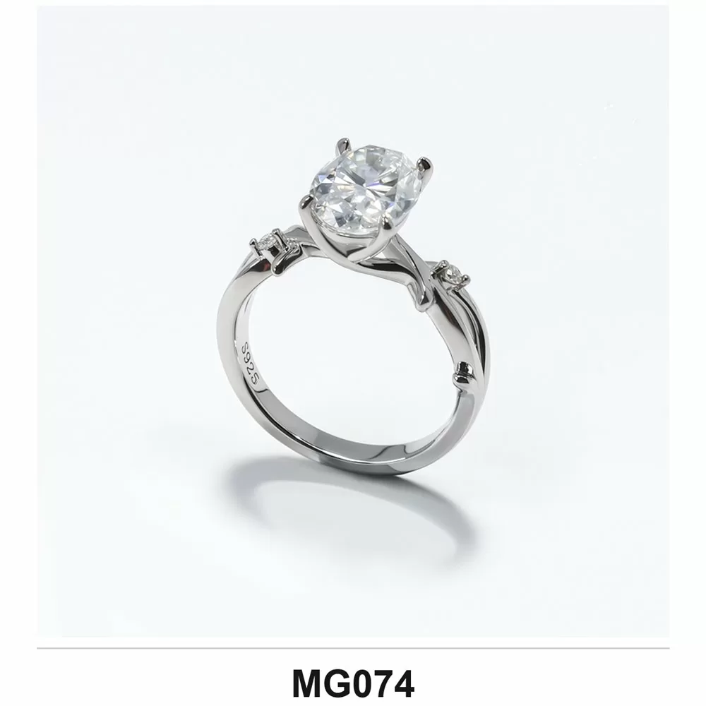 Lab-Grown Diamond Ring Wholesale S925 Silver IGI Model MG074