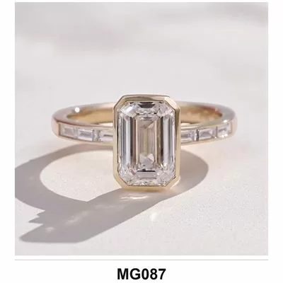 Lab-Grown Diamond Ring Wholesale S925 Silver IGI Model MG087