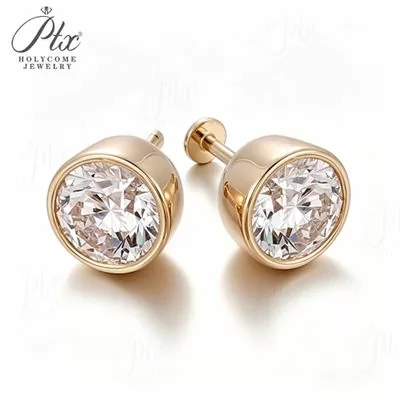 Lab-Grown Diamond 0.5ct–2.0ct Round Cut Earrings Wholesale IGI
