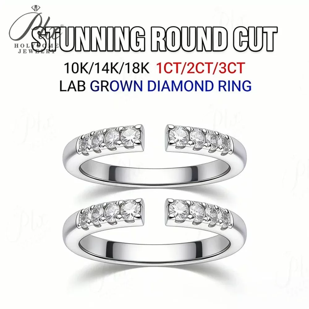 Lab-Grown Diamond 1.0ct–3.0ct Round Cut Ring Wholesale IGI — LDRG8543 detail view 4