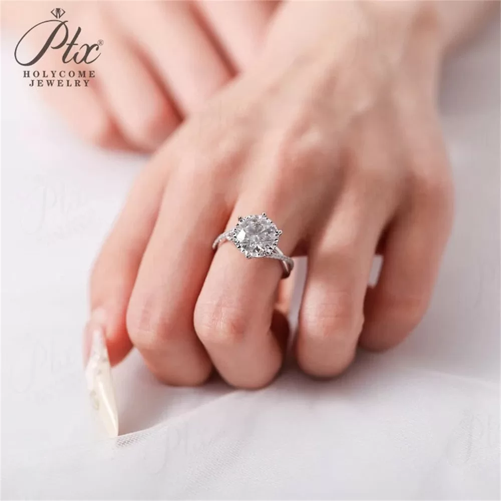 Lab-Grown Diamond 1.0ct–3.0ct Round Cut Ring Wholesale IGI detail view 4