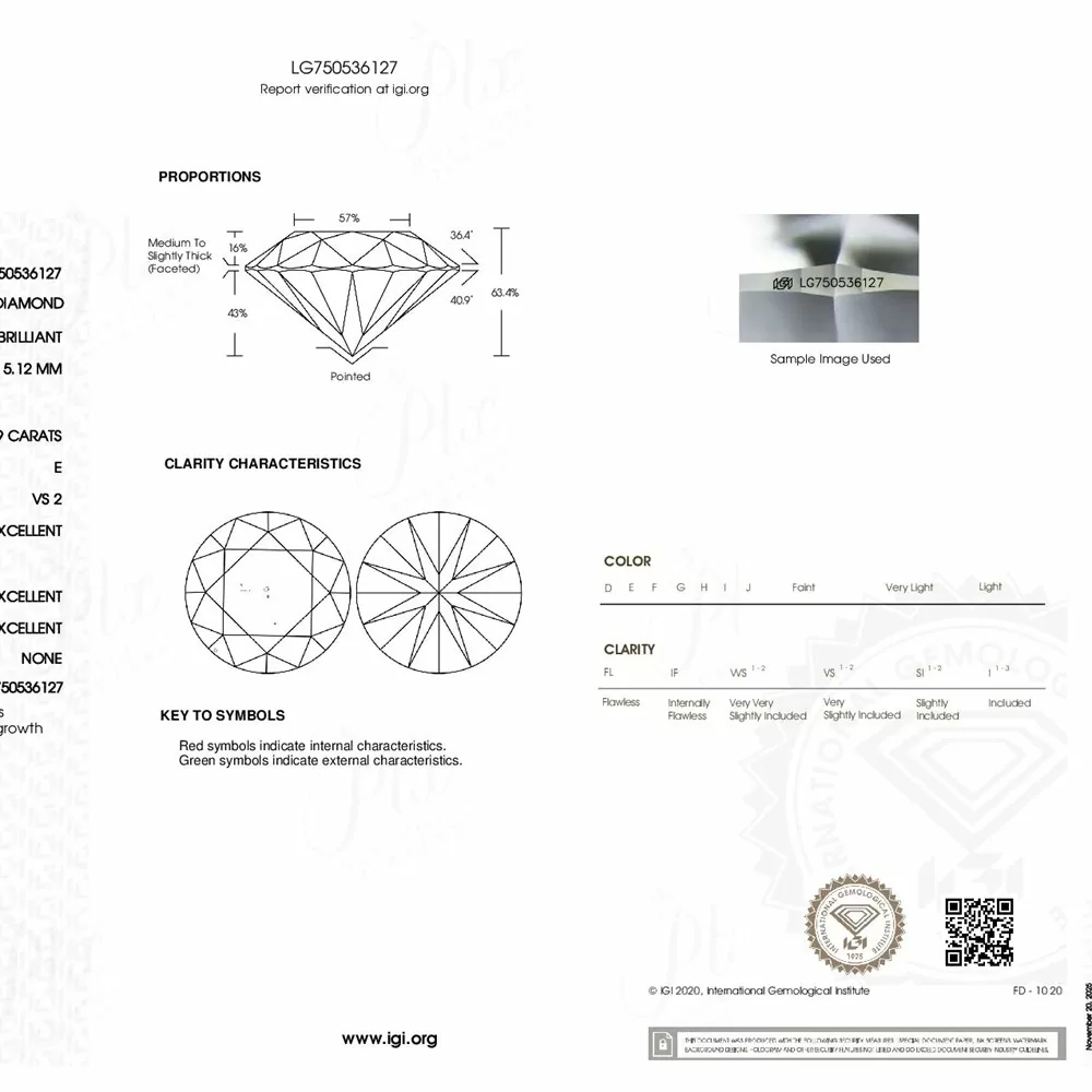 Lab-Grown Diamond 1.0ct–3.0ct Round Cut Ring Wholesale IGI detail view 6