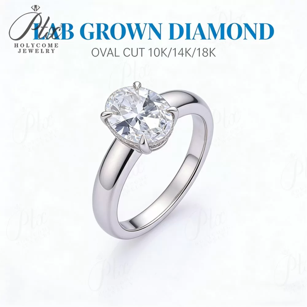 Lab-Grown Diamond 1.0ct–3.0ct Round Cut Ring Wholesale VVS1 detail view 2