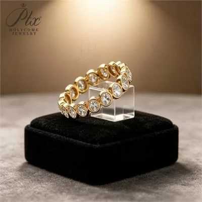 Lab-Grown Diamond Round Cut Ring Wholesale 10K Gold GRA