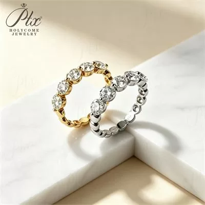 Lab-Grown Diamond Round Cut Ring Wholesale S925 Silver IGI — LDRG2942