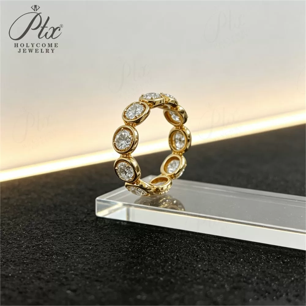 Lab-Grown Diamond Round Cut Ring Wholesale S925 Silver IGI detail view 5