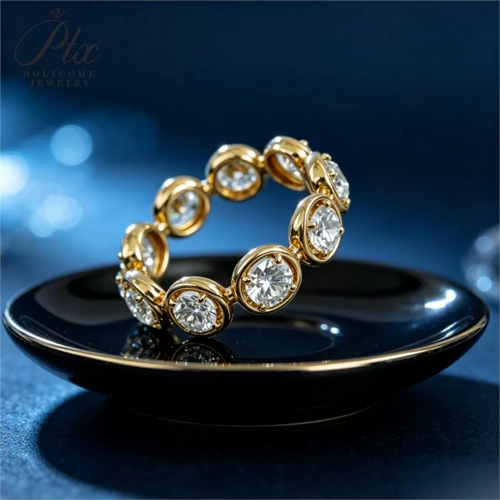 Lab-Grown Diamond Round Cut Ring Wholesale S925 Silver IGI detail view 6