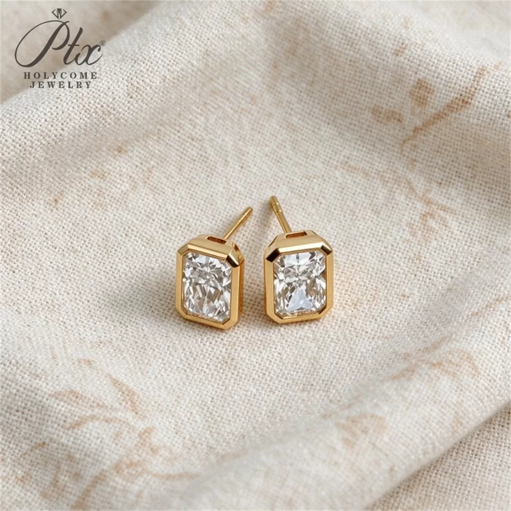 Lab-Grown Diamond Stud Earrings Wholesale S925 Silver IGI detail view 5