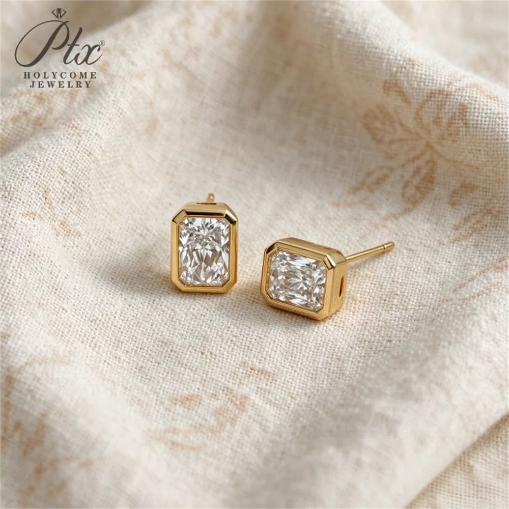 Lab-Grown Diamond Stud Earrings Wholesale S925 Silver IGI detail view 6