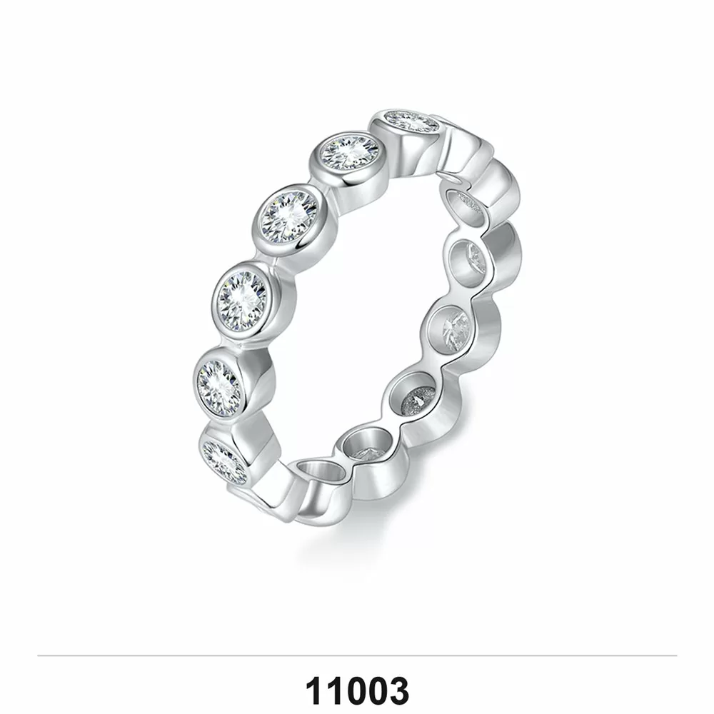 Moissanite 0.5ct–3.0ct Ring Wholesale S925 Silver VVS1 GRA Model 11003