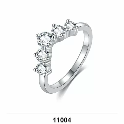 Moissanite 0.5ct–3.0ct Ring Wholesale S925 Silver VVS1 GRA Model 11004