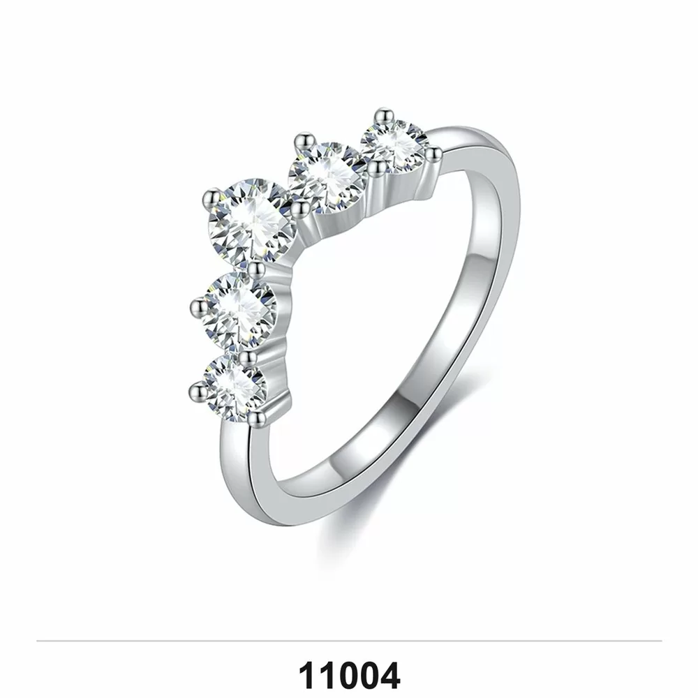 Moissanite 0.5ct–3.0ct Ring Wholesale S925 Silver VVS1 GRA Model 11004