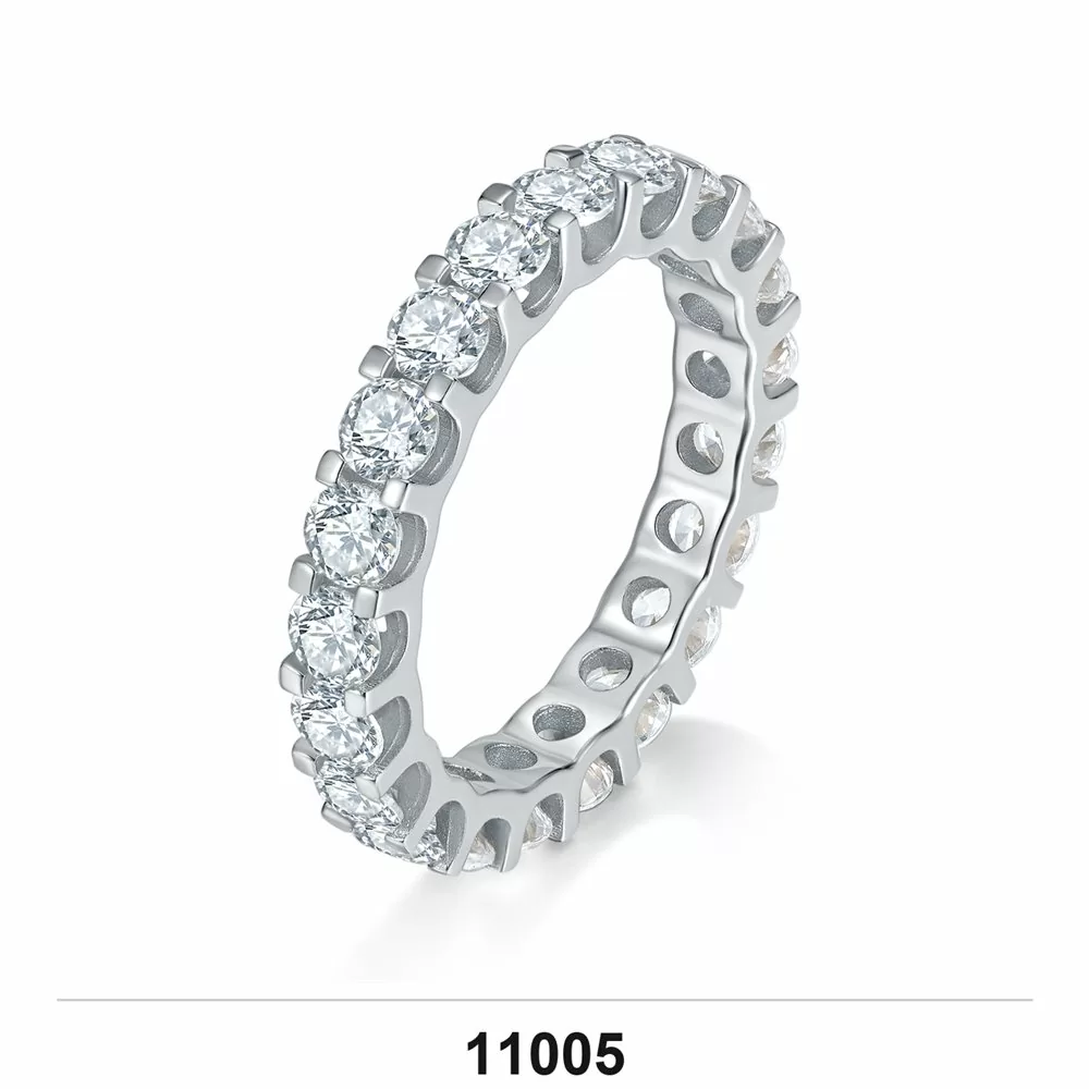Moissanite 0.5ct–3.0ct Ring Wholesale S925 Silver VVS1 GRA Model 11005