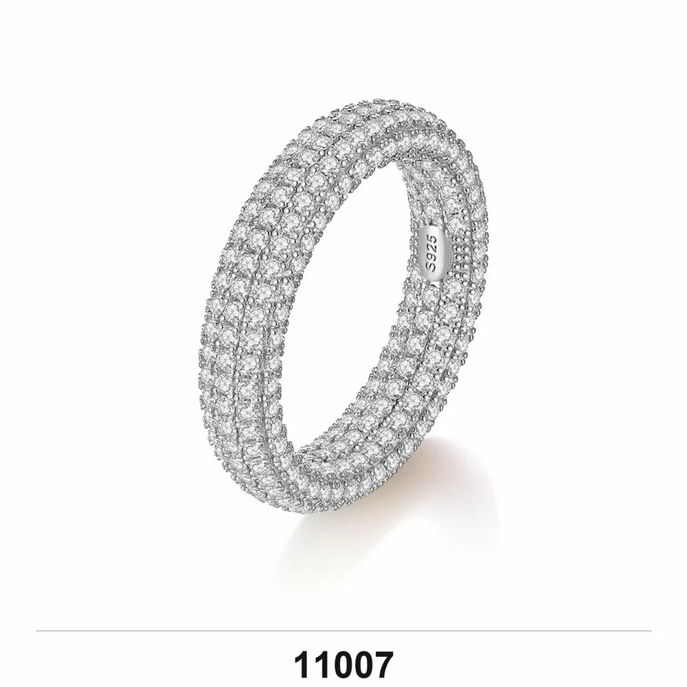 Moissanite 0.5ct–3.0ct Ring Wholesale S925 Silver VVS1 GRA Model 11007