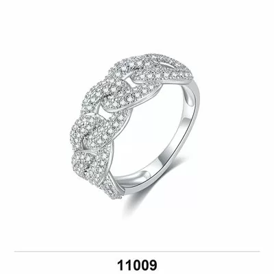Moissanite 0.5ct–3.0ct Ring Wholesale S925 Silver VVS1 GRA Model 11009