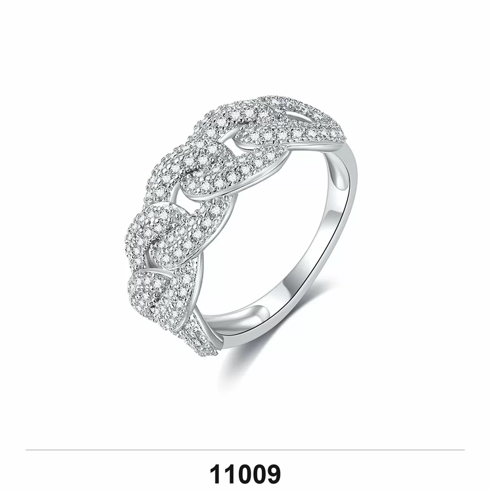 Moissanite 0.5ct–3.0ct Ring Wholesale S925 Silver VVS1 GRA Model 11009