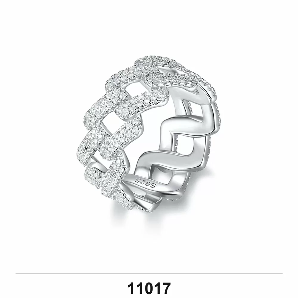 Moissanite 0.5ct–3.0ct Ring Wholesale S925 Silver VVS1 GRA Model 11017