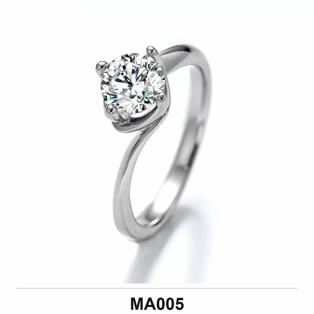 Moissanite 0.5ct–3.0ct Ring Wholesale S925 Silver VVS1 GRA Model MA005