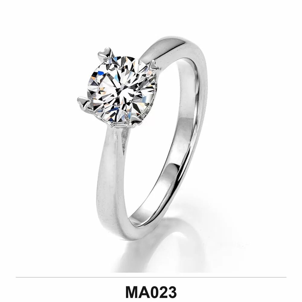Moissanite 0.5ct–3.0ct Ring Wholesale S925 Silver VVS1 GRA Model MA023