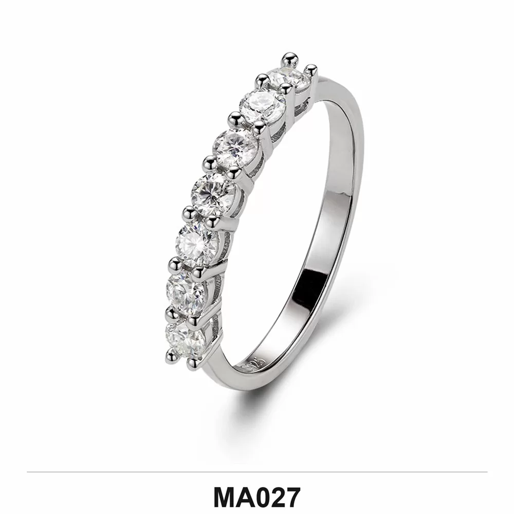 Moissanite 0.5ct–3.0ct Ring Wholesale S925 Silver VVS1 GRA Model MA027