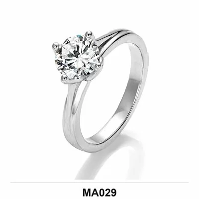 Moissanite 0.5ct–3.0ct Ring Wholesale S925 Silver VVS1 GRA Model MA029