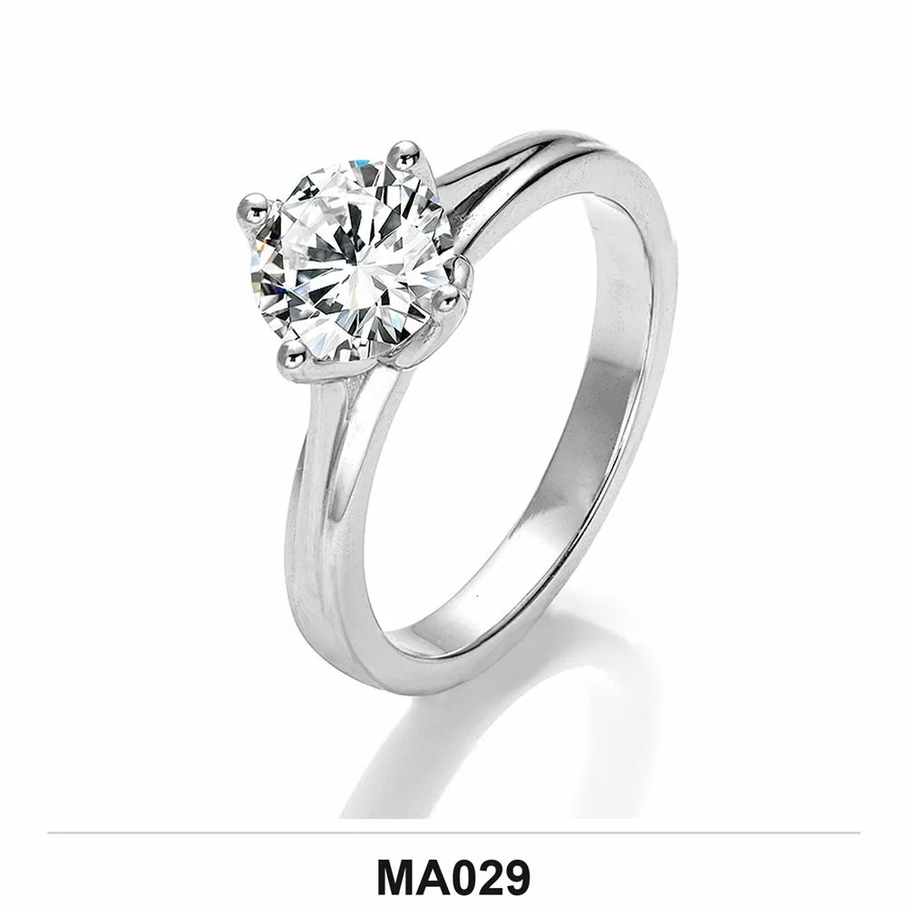 Moissanite 0.5ct–3.0ct Ring Wholesale S925 Silver VVS1 GRA Model MA029