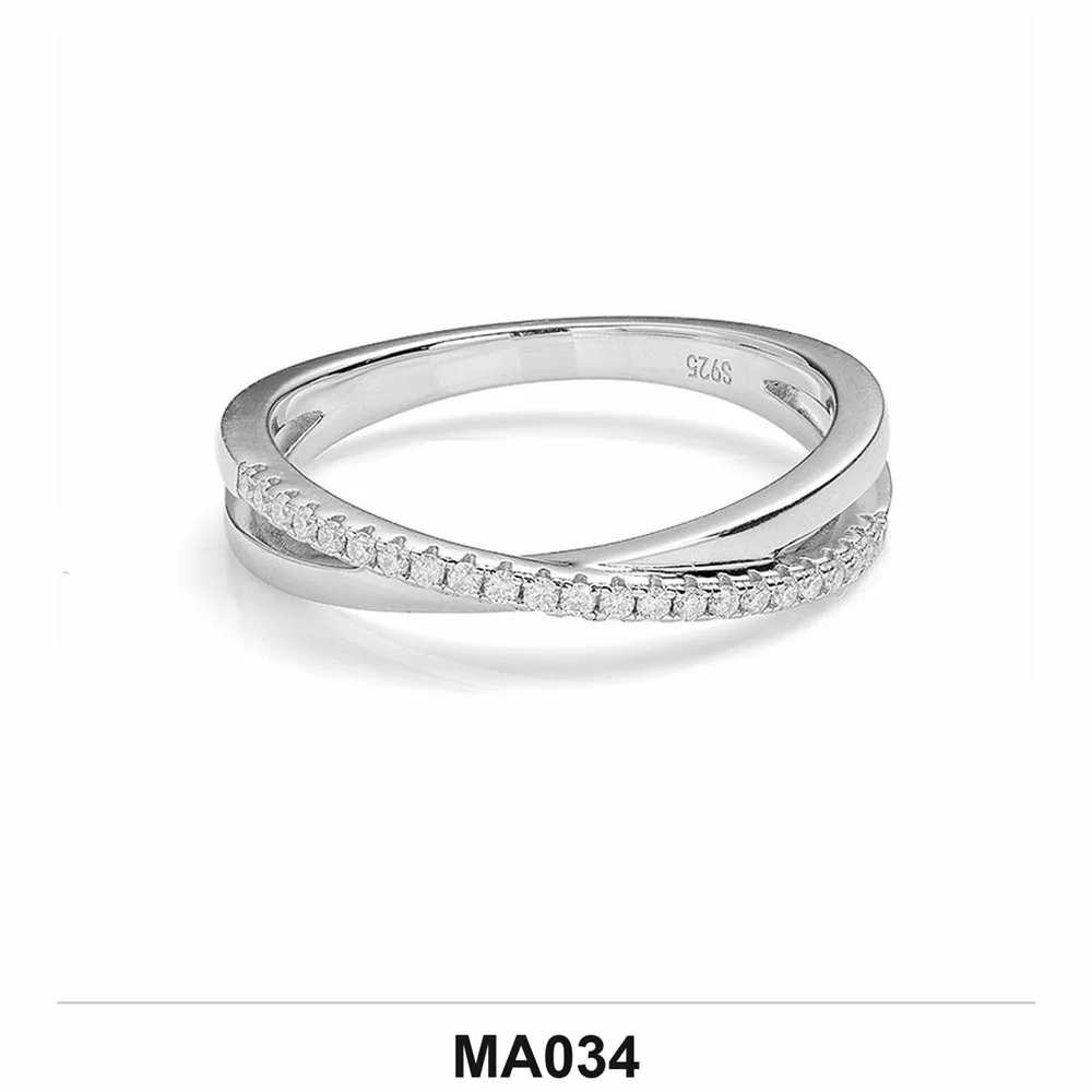 Moissanite 0.5ct–3.0ct Ring Wholesale S925 Silver VVS1 GRA Model MA034