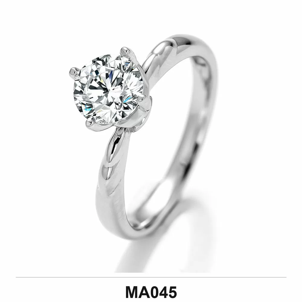Moissanite 0.5ct–3.0ct Ring Wholesale S925 Silver VVS1 GRA Model MA045