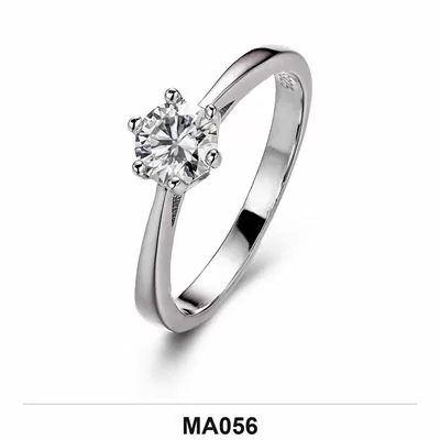 Moissanite 0.5ct–3.0ct Ring Wholesale S925 Silver VVS1 GRA Model MA056