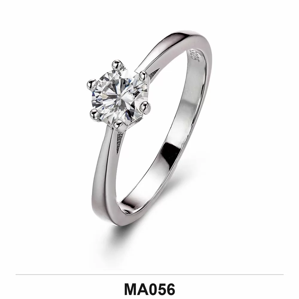 Moissanite 0.5ct–3.0ct Ring Wholesale S925 Silver VVS1 GRA Model MA056