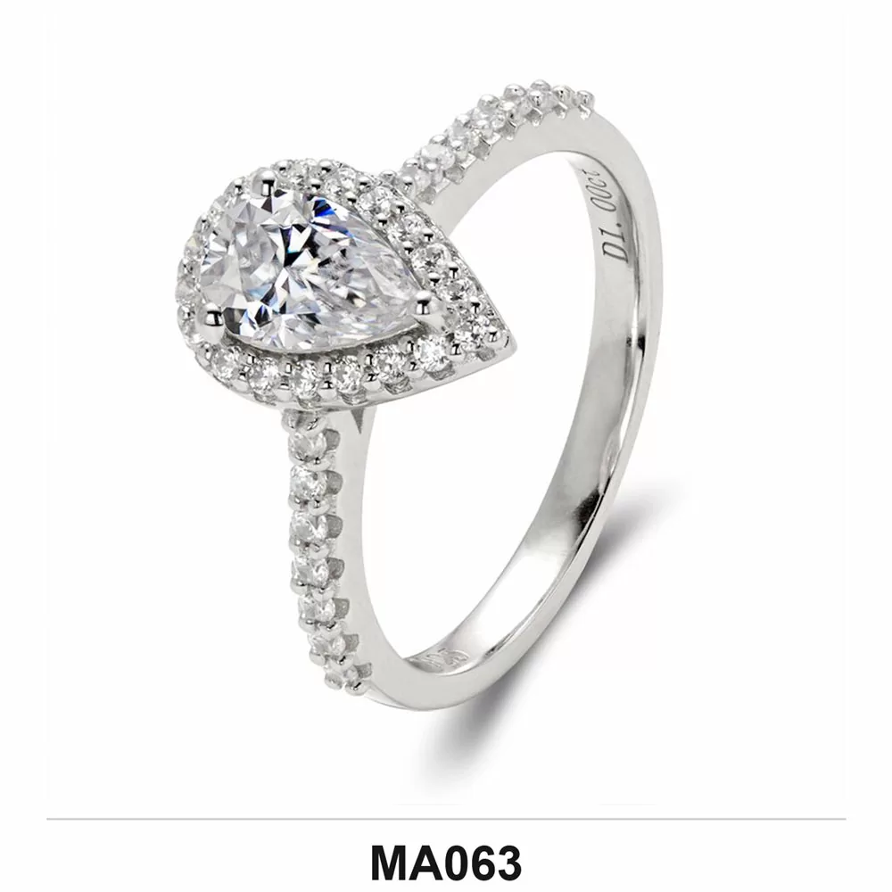 Moissanite 0.5ct–3.0ct Ring Wholesale S925 Silver VVS1 GRA Model MA063