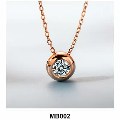 Moissanite 1.0ct–3.0ct Necklace Wholesale S925 Silver VVS1 GRA — MB002