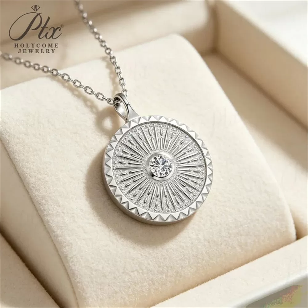 Moissanite 1.0ct–3.0ct Necklace Wholesale S925 Silver VVS1 GRA — MB004 detail view 3